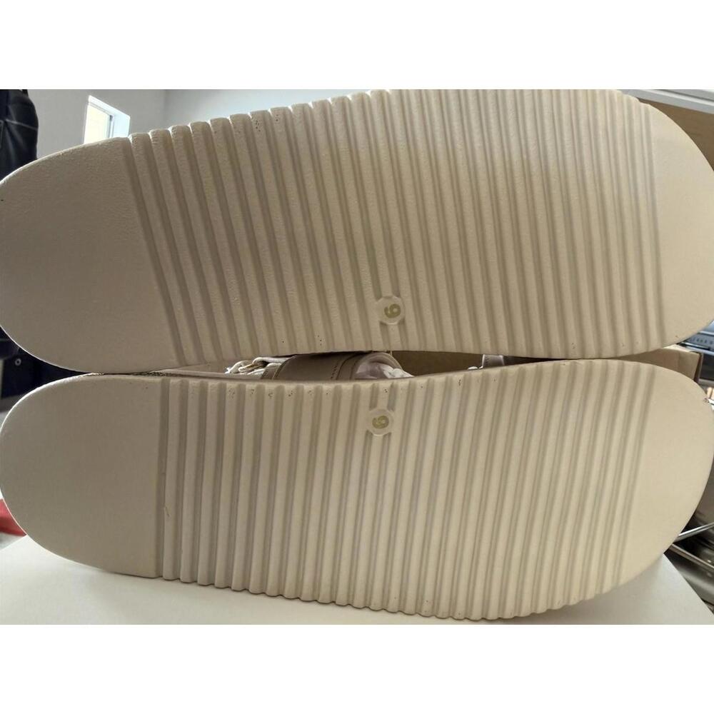 Steve Madden Leather Mona Platform Cream Bone Sandals 9 NEW No Box - Picture 8 of 8